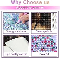 Vista 3 de Kits de pintura de diamantes 5D para bricolaje, animales coloridos, taladro completo, kits de pintura de diamantes, arte de animales, caballos