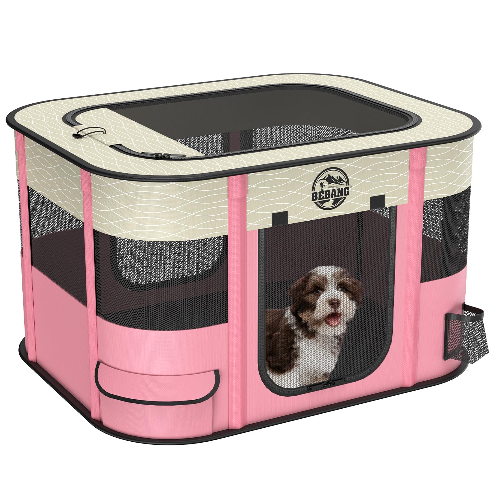 Dog Pen Indoor Puppy Playpen Cat Dog Crate: Play Pen Indoors Pet