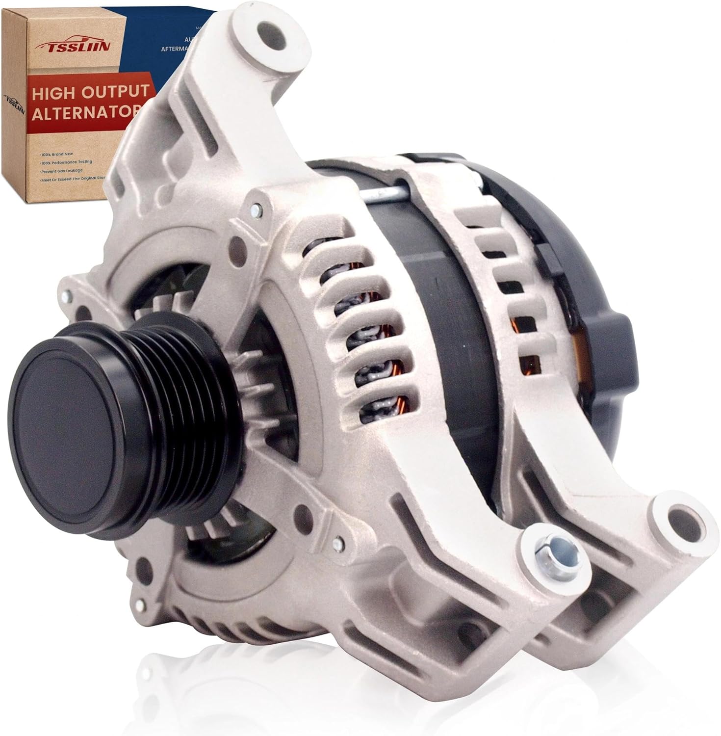 High Output Alternator for-Chrysler 300 2011-2023 For-Dodge Challenger 11-23 Charger 2011-2015 Durango For-Jeep Grand Cherokee WK2 For-Ram 1500 3.6L V6,CW 6-Groove Pulley 421000-0750 12V 160A