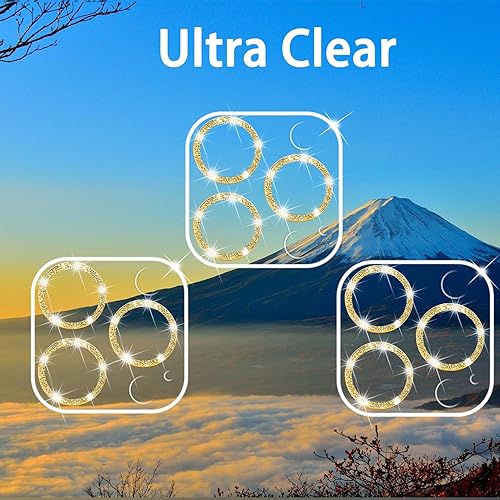 Miniatura 101 de 3 Pack Tempered Glass Camera Lens Protector for iPhone 12 6.1", Ultra HD, 9H Hardness, Anti-Scratch, Case Friendly, Easy to Install