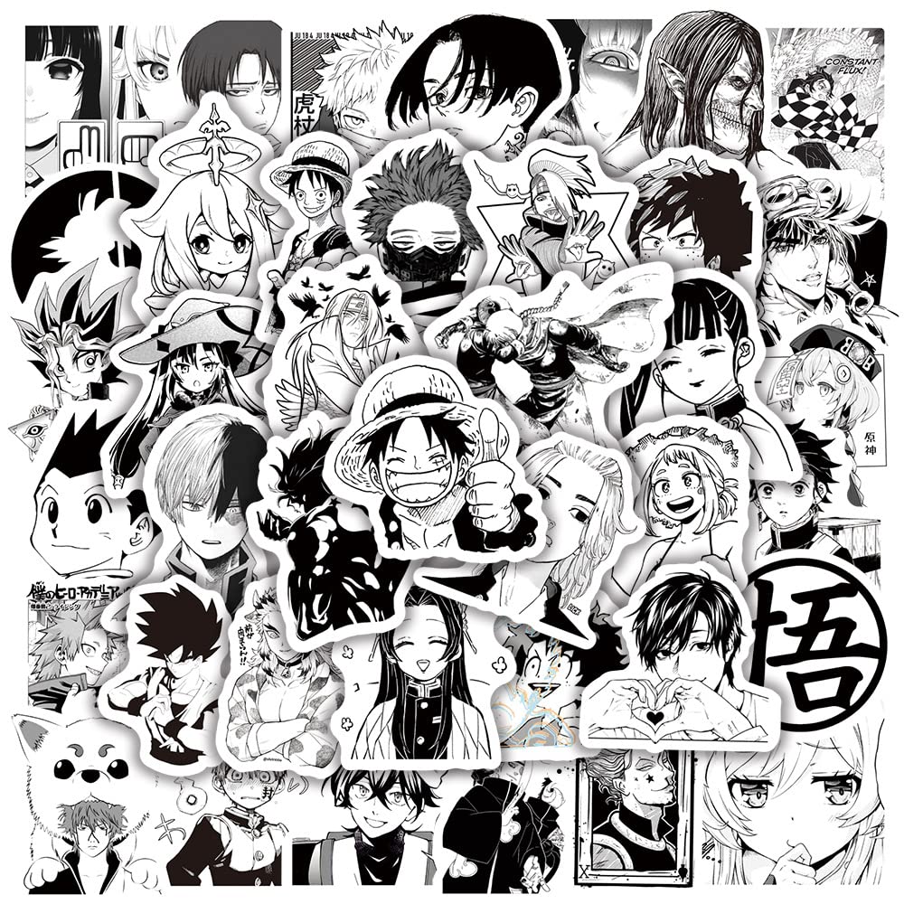 Otakun Anime Black and White Set of 50 Non Repeat Mixed Stickers (B0BCZDZR1B) Amazon Price History, Amazon Price Tracker