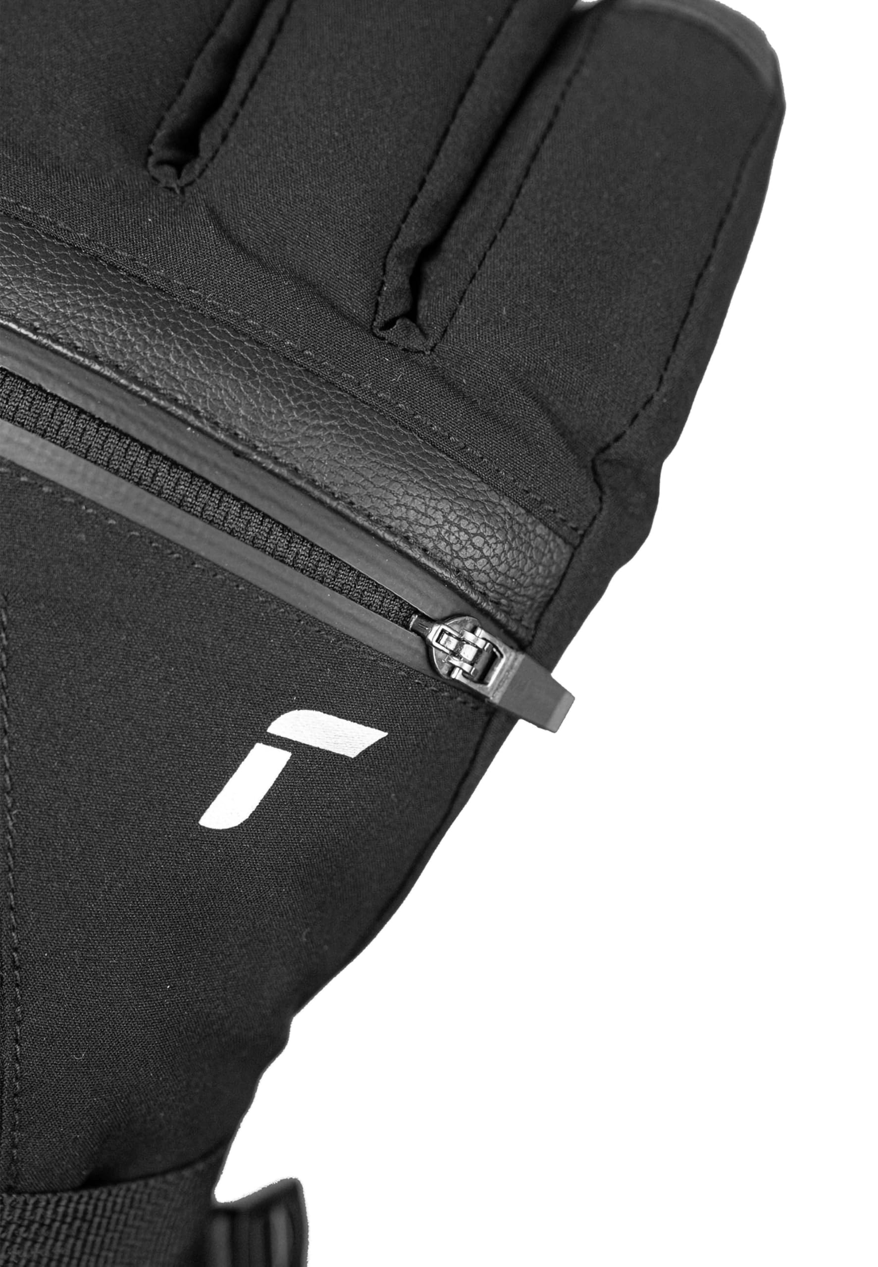 Reusch Lando R-TEX XT Gants de Ski Unisexes, imperméables, Coupe-Vent, Respirants, Isolation en Duvet véritable, Cuir végétalien, Softshell, Doublure SoftPlush, Manchette en Poudre, Poche chauffante