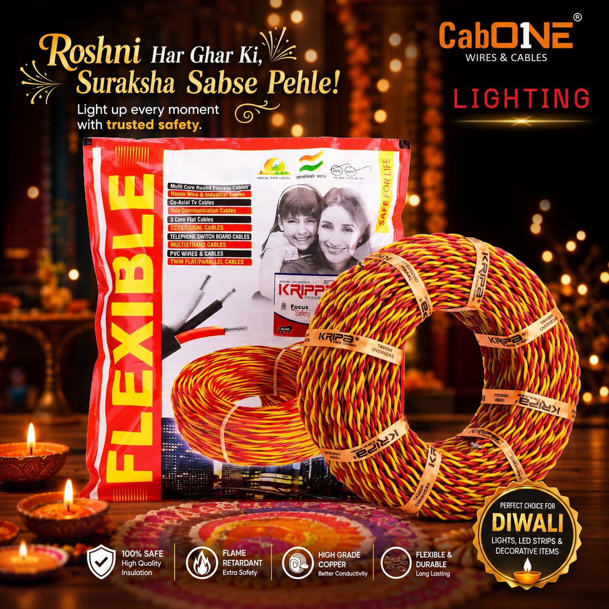 CabONE Copper Wire - 90m, Heat Resistant & FREE SHIPPING -3