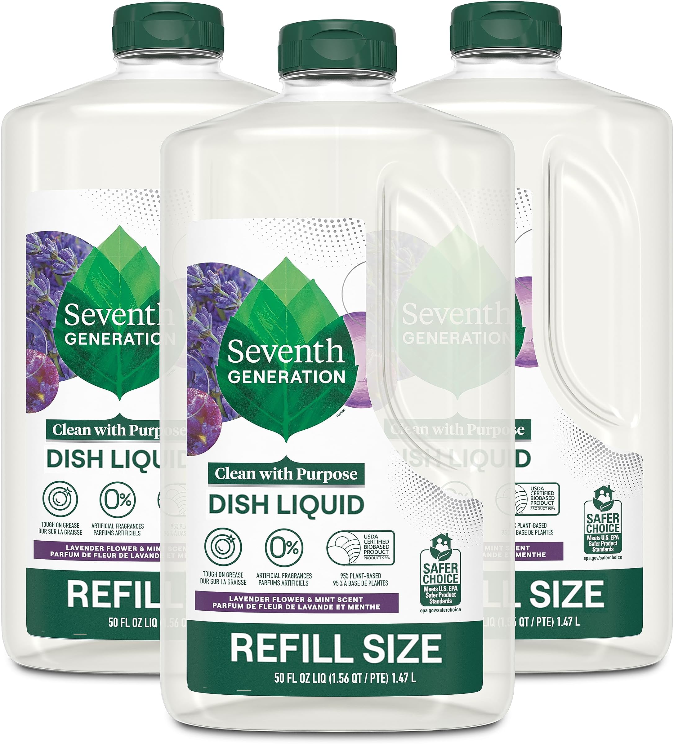 Seventh Generation Hand Dish Wash Refill, Lavender Floral