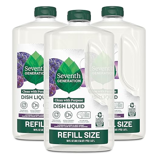 Seventh Generation Hand Dish Wash Refill, Lavender Floral & Mint, 3pk 50z