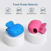 Vista 2 de Mspan Toothbrush Protector Clip Pod: Tooth Brush Head Pods Compatible with Oral-B Philips Colgate for Manual & Electric Toothbrush - 2 Packs