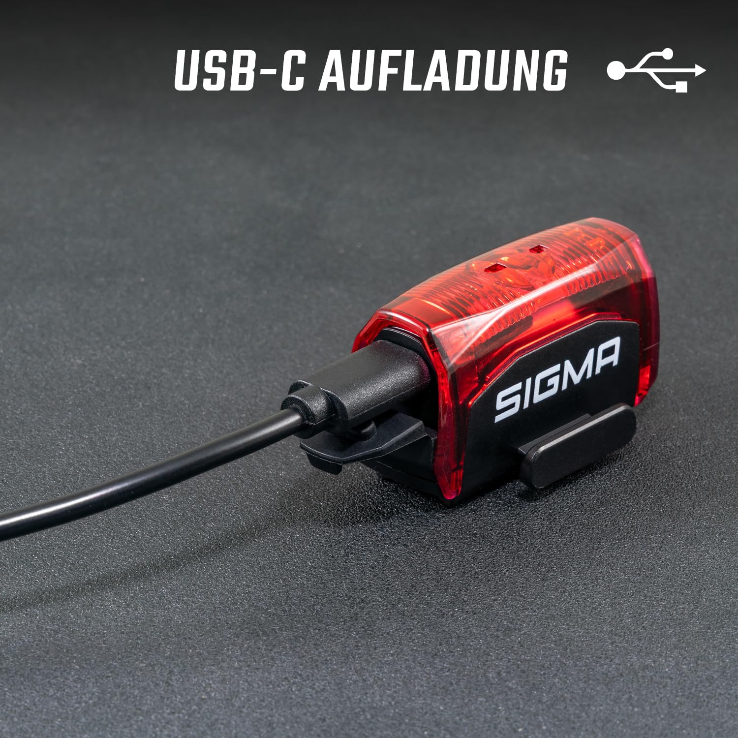 SIGMA Hiro 30 | StVZO-konformes LED-Fahrradrücllicht | USB-C – Ansicht 4