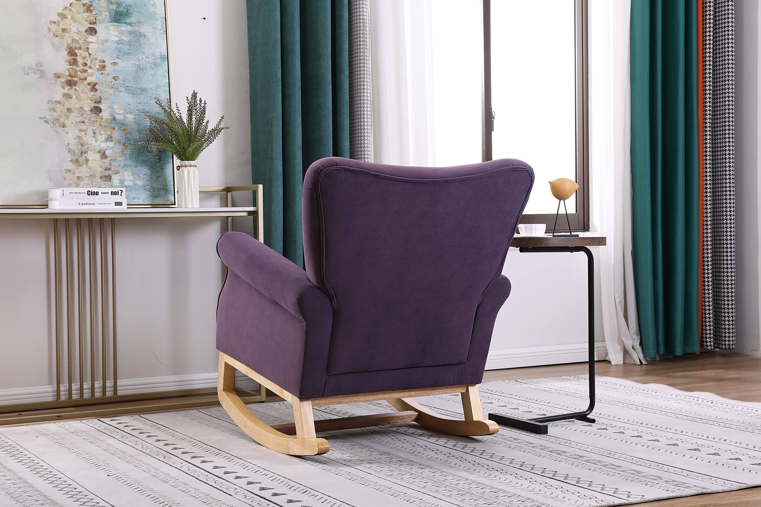 Snapklik.com : Nicbex High Back Rocking Chair Nursery Glider Chair For ...