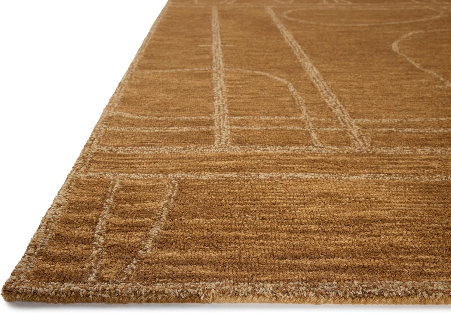 Loloi Jeremiah Brent Barrow Collection BAR-03 Clay/Natural 5'-0" x 7'-6" Area Rug