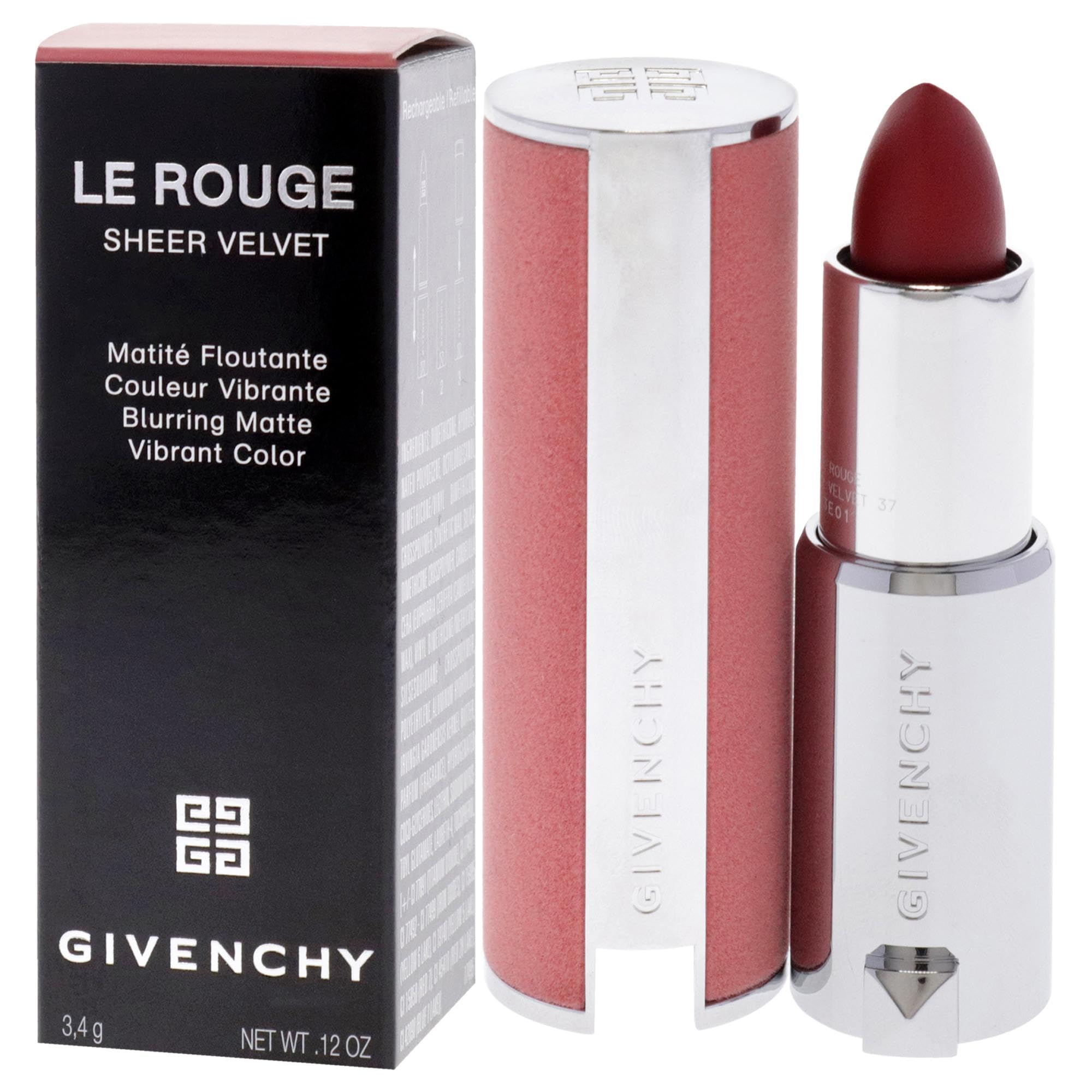 Amazon.com : Le Rouge Sheer Velvet Matte Lipstick - N37 Rouge