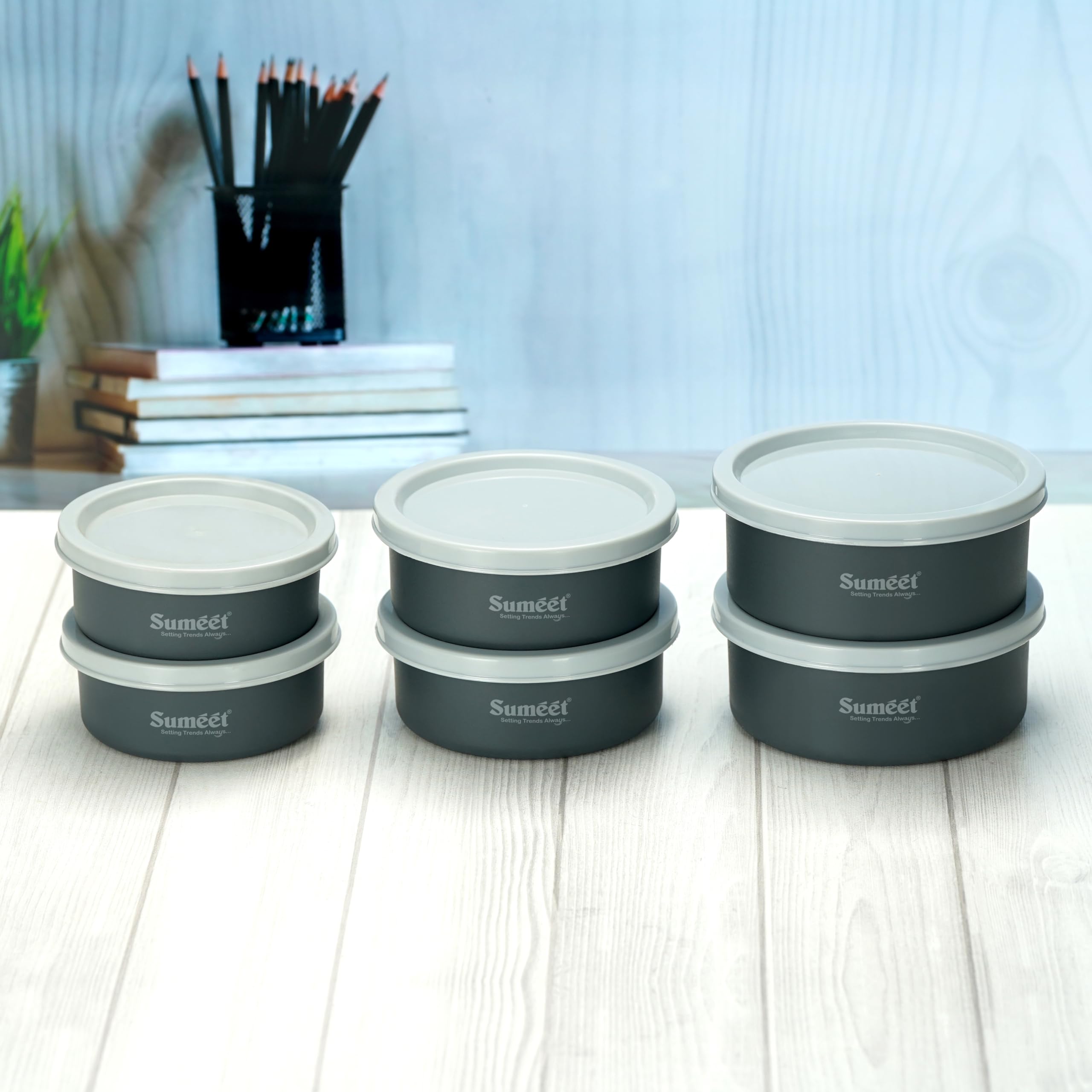 See full amazon price history chart for Sumeet Microwave Safe Stainless Steel Air Tight & Leak Proof Lunch Boxes/Storage Containers with Lids for Kitchen/Office/School, 240ml, 320ml, 420ml, set of 6, Grey Sumeet Microwave Safe Stainless Steel Air Tight & Leak Proof Lunch Boxes/Storage Containers with Lids for Kitchen/Office/School, 240ml, 320ml, 420ml, set of 6, Grey (B0D8LG8692) Amazon Price History, Amazon Price Tracker