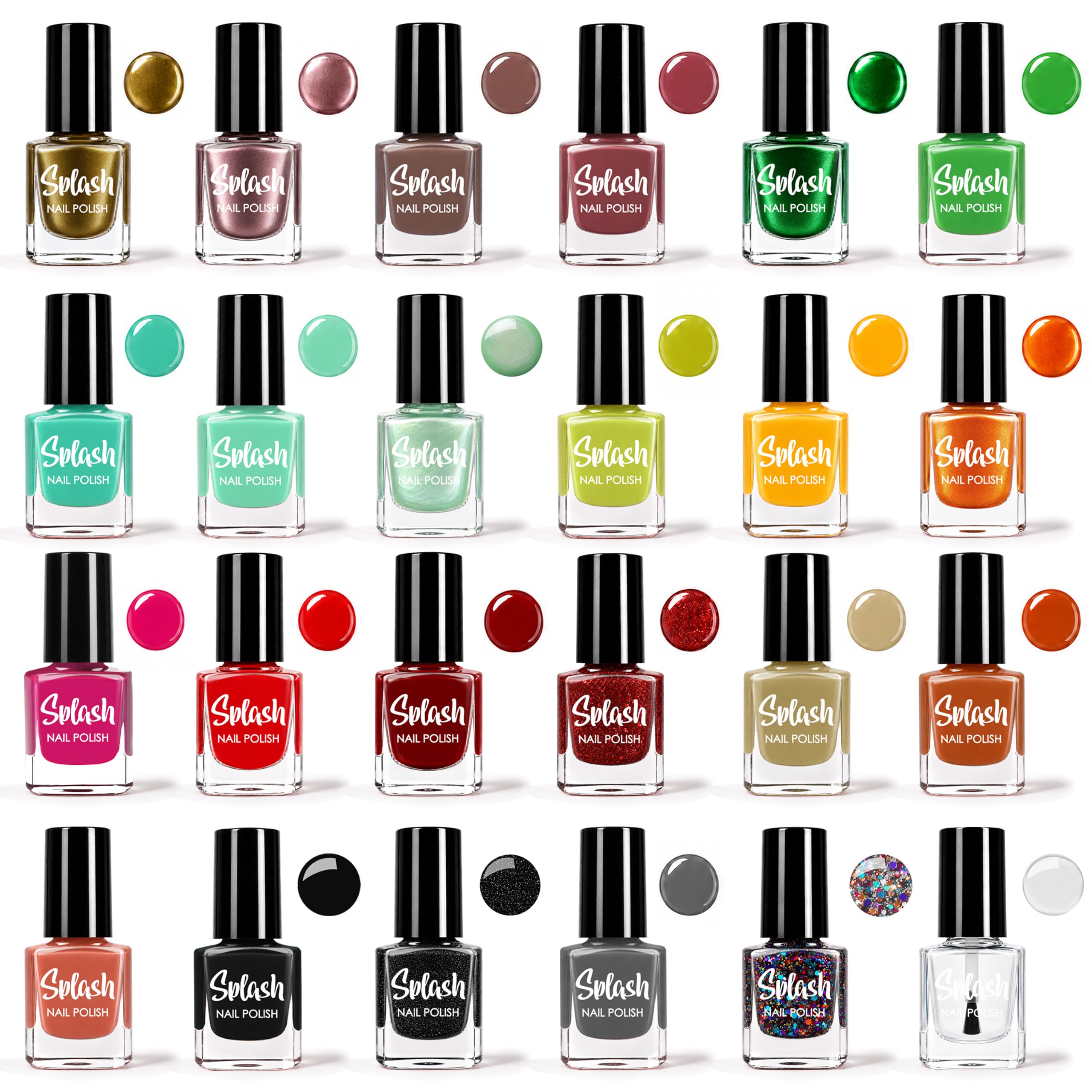 Splash 48 x Vernis À Ongles Vernis Lot De 48 Différentes Couleurs Modernes Séchage Rapide