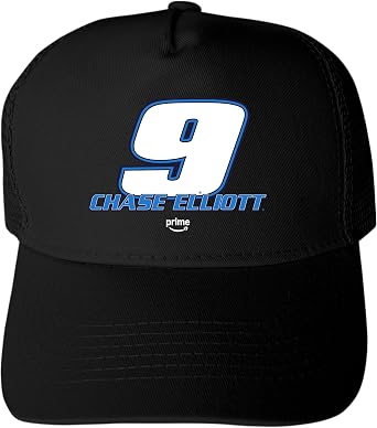 Chase Elliott #9 Nascar Offic. LIC. Trucker Hat - Full Color Heat Transfer Logo