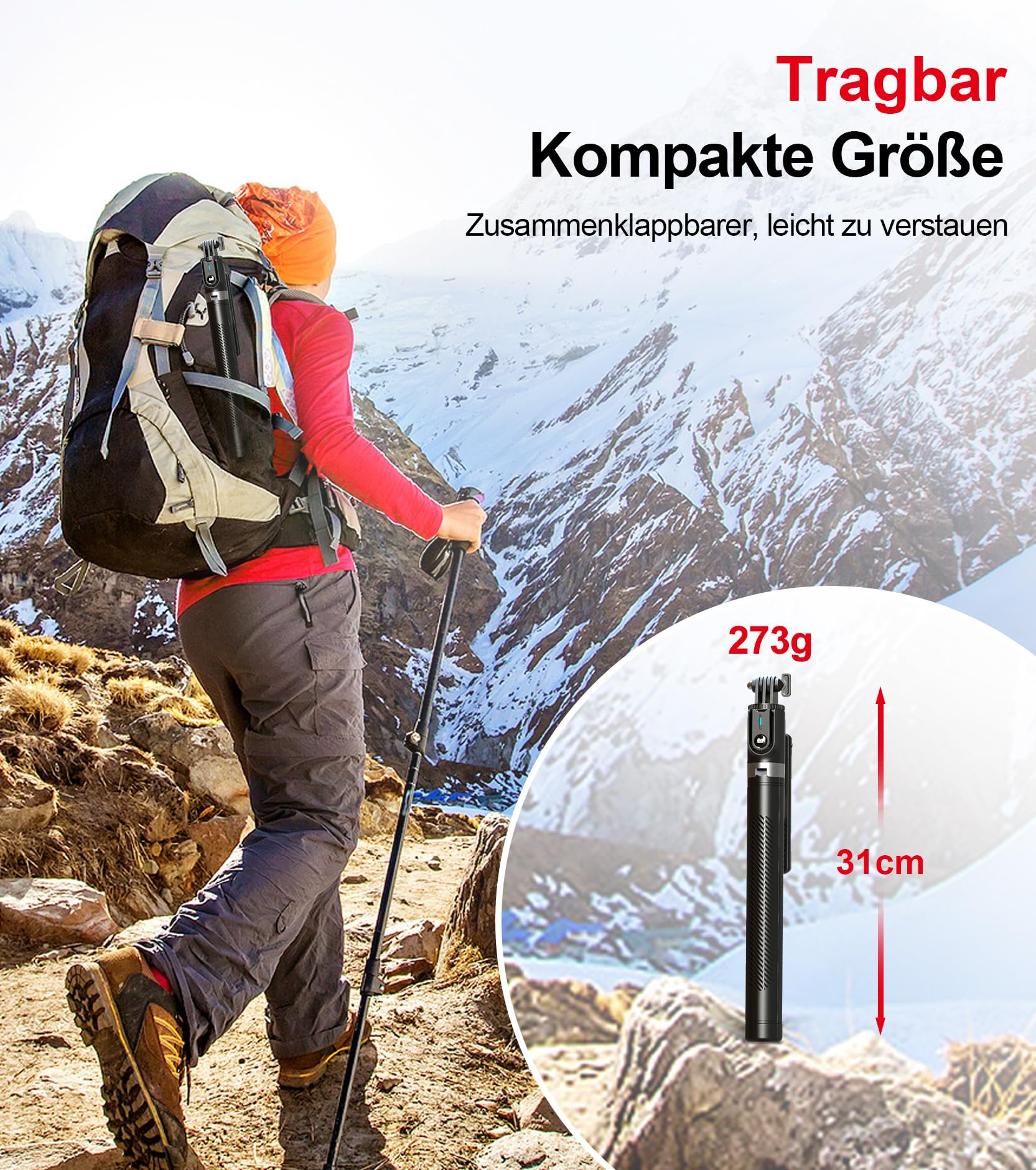 Selfie Stick Handy Stativ für Smartphone - ASHINER 180cm Hoher Handyhalter mit Fernbedienung und LED Fülllichtern für Reisen, Vlogging, Live-Streaming, Handyhalterung Kompatibel mit iPhone und Android