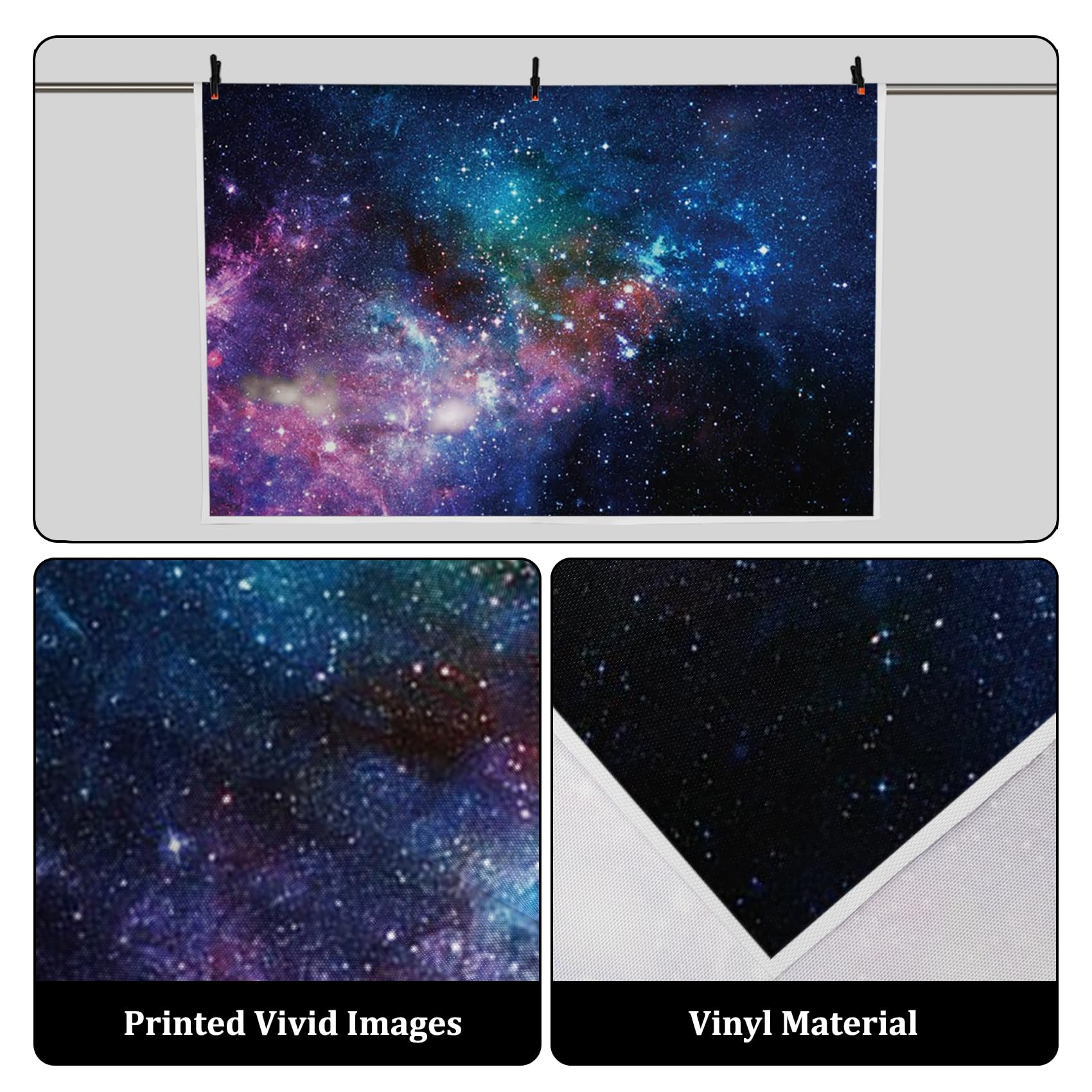 Amazon.com : AOFOTO 15x10ft Deep Space Galaxy Nebula Backdrop
