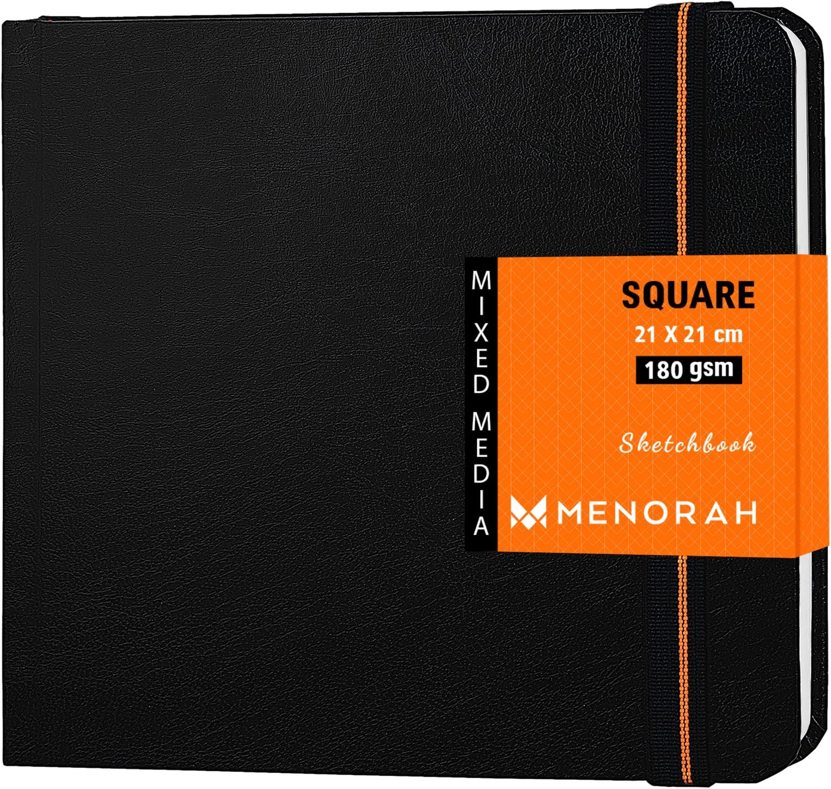 Brustro Black Sketchbook, Wiro Bound, Size A4, 200GSM (40 Sheets) 80