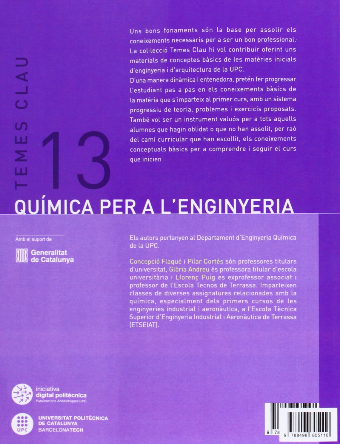 Quimica per a l'enginteria (3ª edició - 2014): 13 (Temes clau)