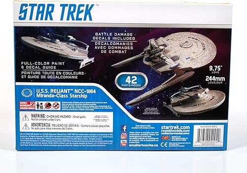 Miniatura 2 de Polar Lights Star Trek U.S.S. Enterprise Reliant Wrath of Khan Edition - Juego de réplica a escala 1:000, color blanco