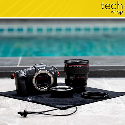 Miniatura 6 de The Tech Wrap - Funda compacta de neopreno para lente de 12.5 x 12.5 pulgadas, envoltura protectora para lente de cámara, accesorios de viaje para