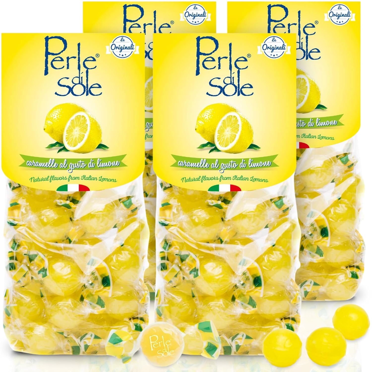 The original Perle di Sole Lemon Hard Candy Drops