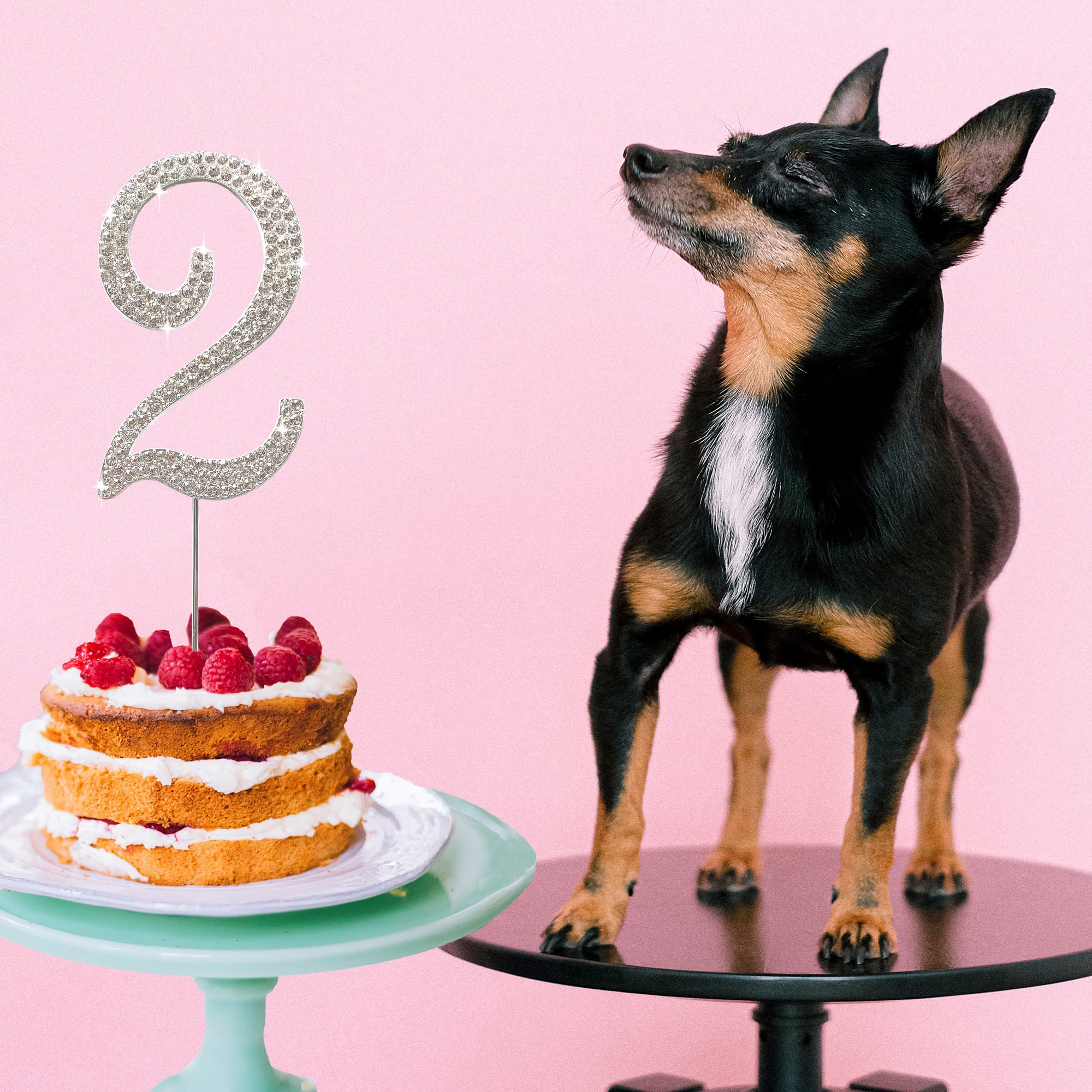 Amazon.co.jp: lwwlxx ケーキトッパー ナンバー2 ダイヤモンド