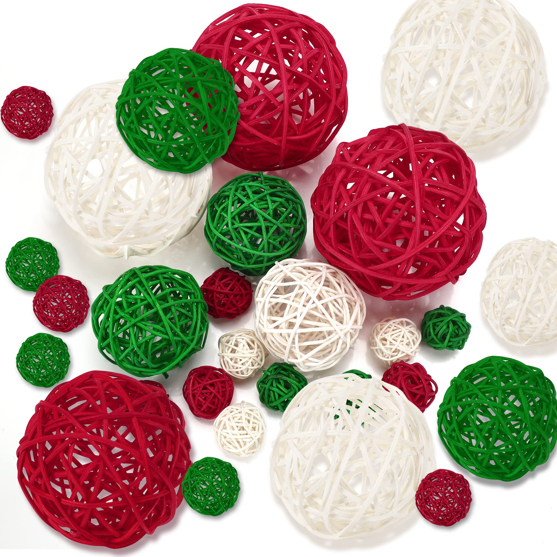 Rattan christmas balls Clearance