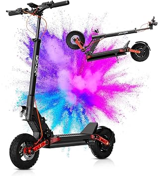 JOYOR S5/S10/T10/E6 Electric Scooters,600W-2000W Motor,31-44 MPH Top Speed,34-47 Miles Range,10" Off-Road Tires, Dual Suspension,Disc/Hydraulic Brakes,Foldable E-Scooter for Commuting & Outdoor Riding
