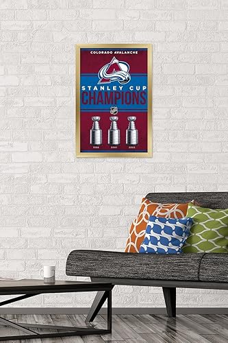 Miniatura 7 de Trends International NHL Colorado Avalanche - Póster de pared de Champions 23, 22.37 x 34.00 pulgadas, paquete de póster y clip premium