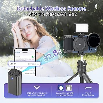 (with ND2-128 ND Filter)67mm Magnet Phone Filter Mount + Grip for iPhone 18