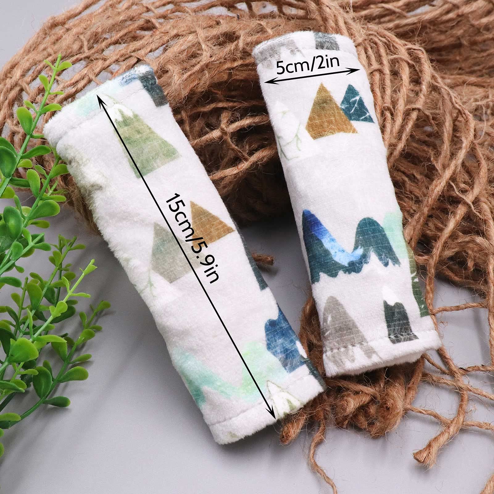 Pokrowce na pasy bezpieczeństwa dla niemowląt, Adventure Mountain, paski na ramię dla dziewcząt, chłopców, Minky, ochraniacze pasów bezpieczeństwa, do foteli samochodowych, wózków dziecięcych,