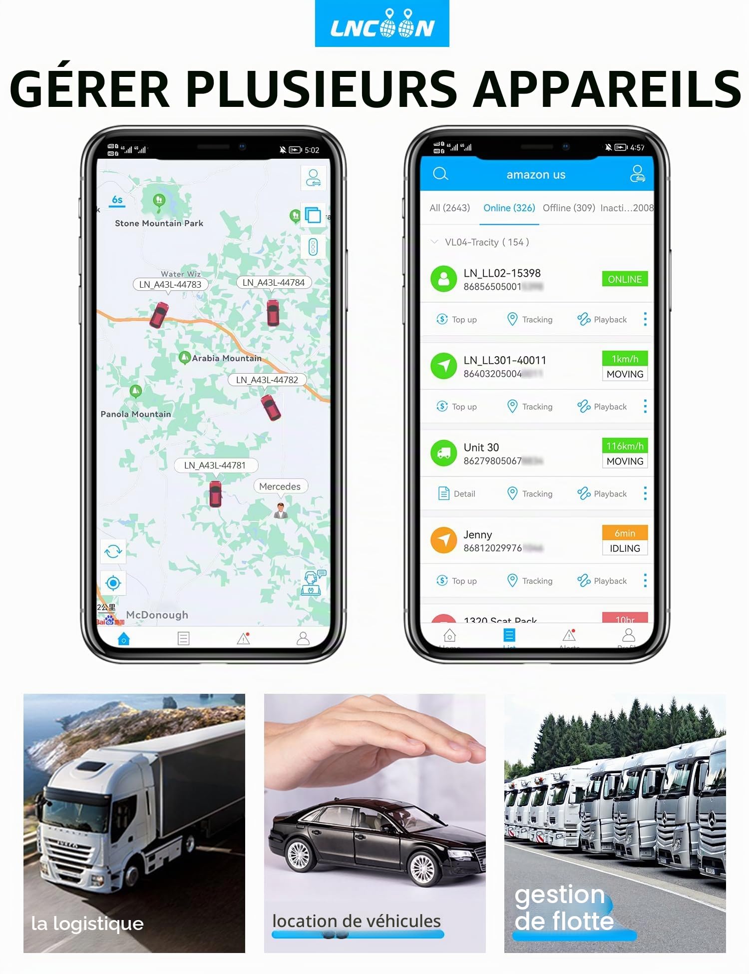 4G Traceur GPS, 10000 mAh Tracker pour Suivi de Longs Trajets, Traqueur Antivol, pour la Gestion des Véhicules et Le Suivi des Actifs - Abonnement Requis