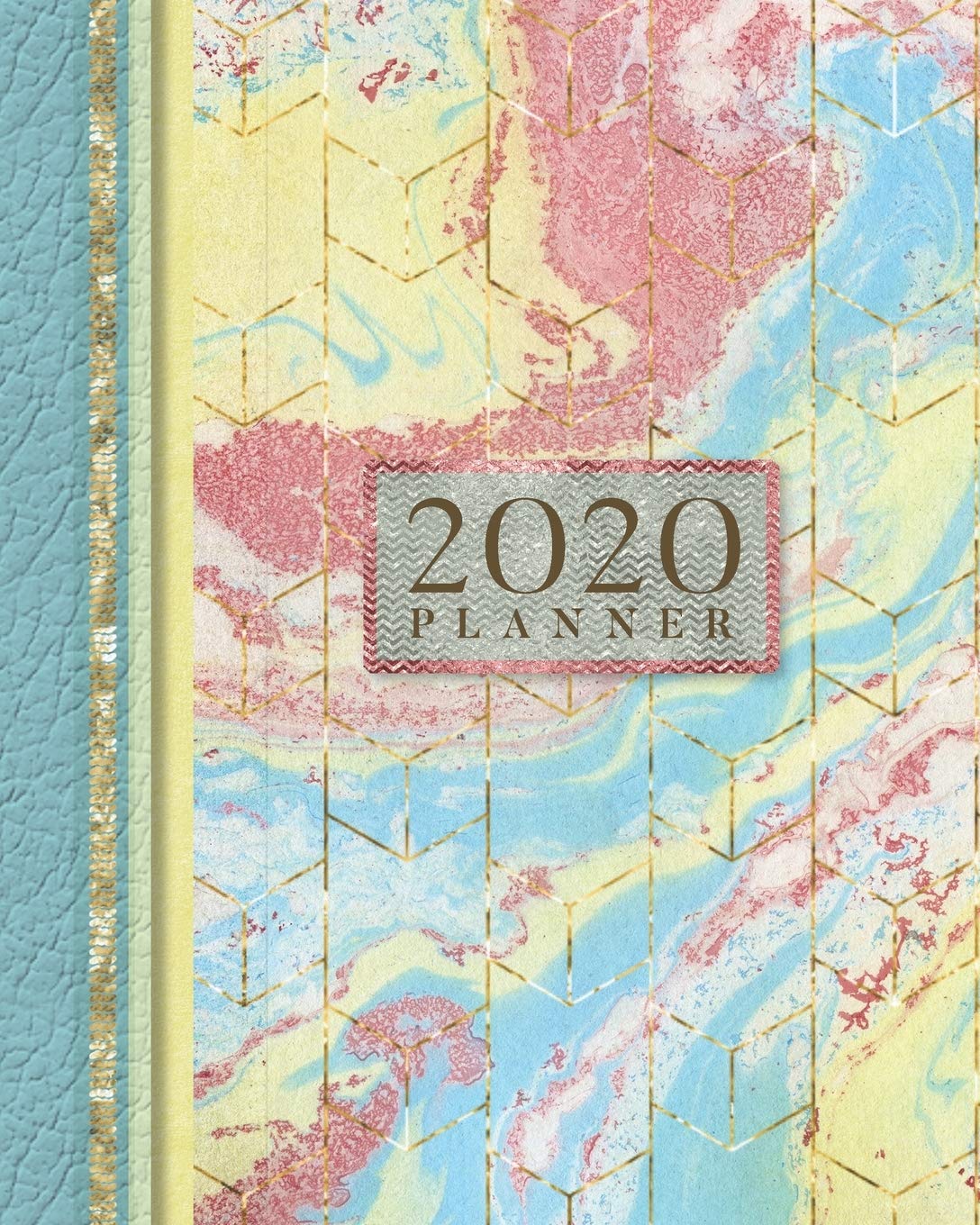 2020 Planner: Ultimate 2020 Agenda And Weekly Planner With Vision Board, Monthly Habit Tracker, Brain Dump, Meeting Agenda And Notes Pages| Pastel ... Blue With Gold Accents (Ultimate Planners)