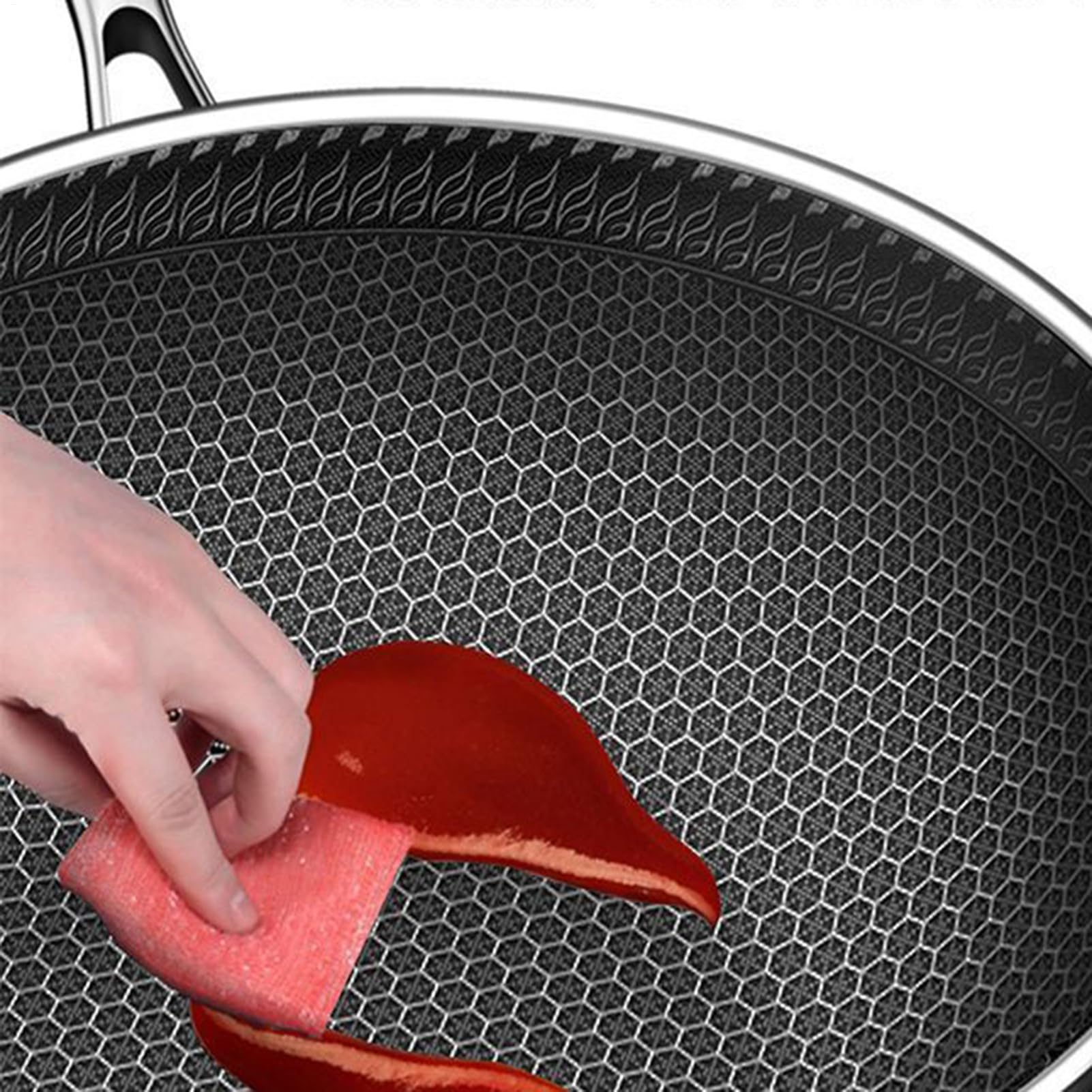 Generisch Non Stick Frying Pans, Skillet Pan, naczynia kuchenne z pokrywką, 30 cm, , trwałe wzornictwo, odporne na zarysowania, łatwe czyszczenie, idealne do gotowania jajek, naleśników, soups
