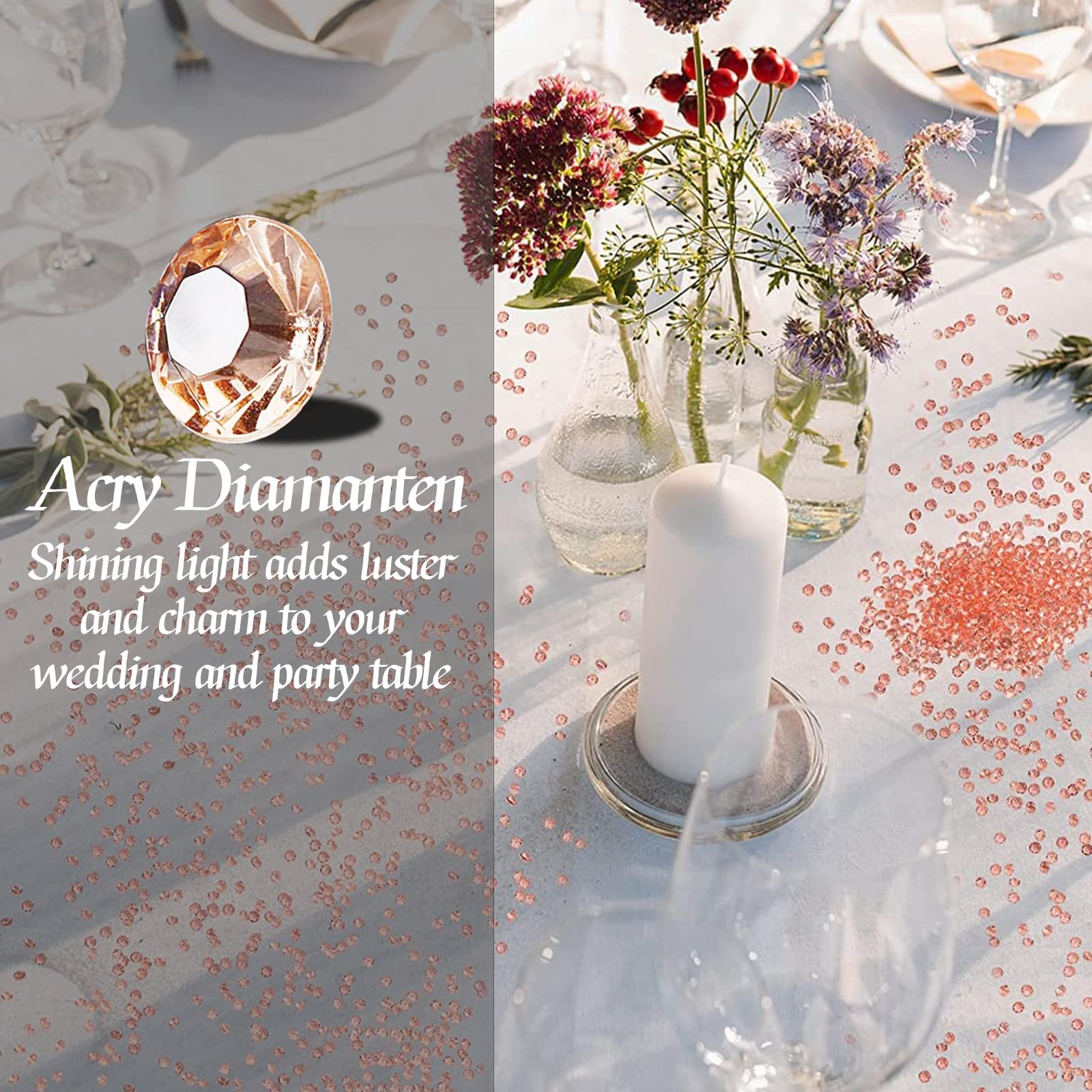 4000 Pietre Acriliche Decorazioni - Cristalli Diamantati Per Matrimoni, Feste E Centrotavola - Foto 11