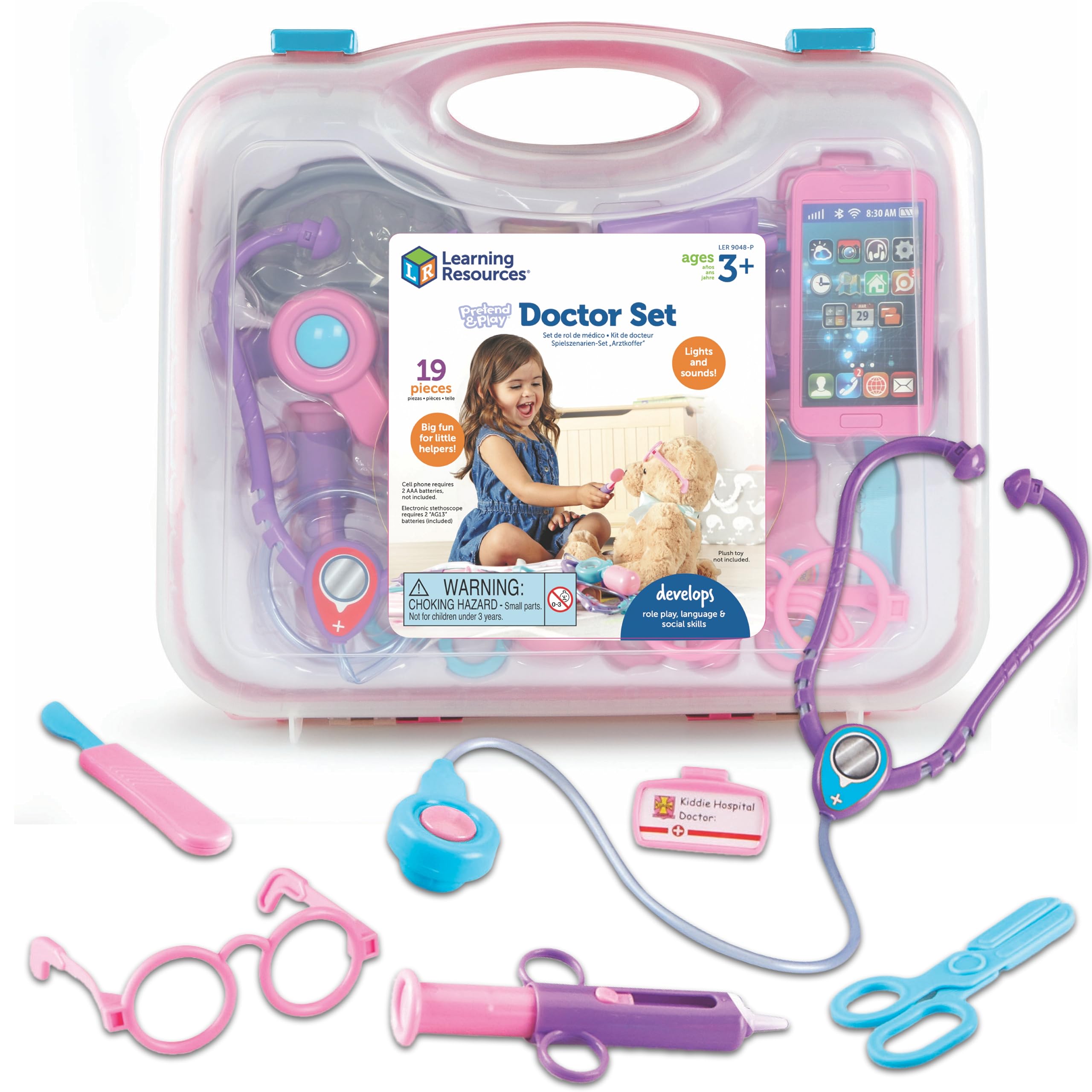 Amazon.com: Learning Resources Pretend & Play Doctor Set Pink
