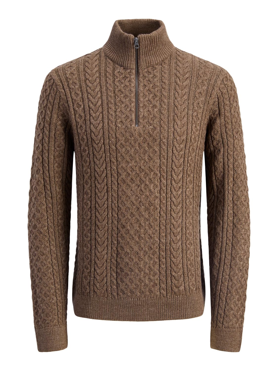 Jersey de punto para hombre con cuello alto ajustable de diseño casual 8