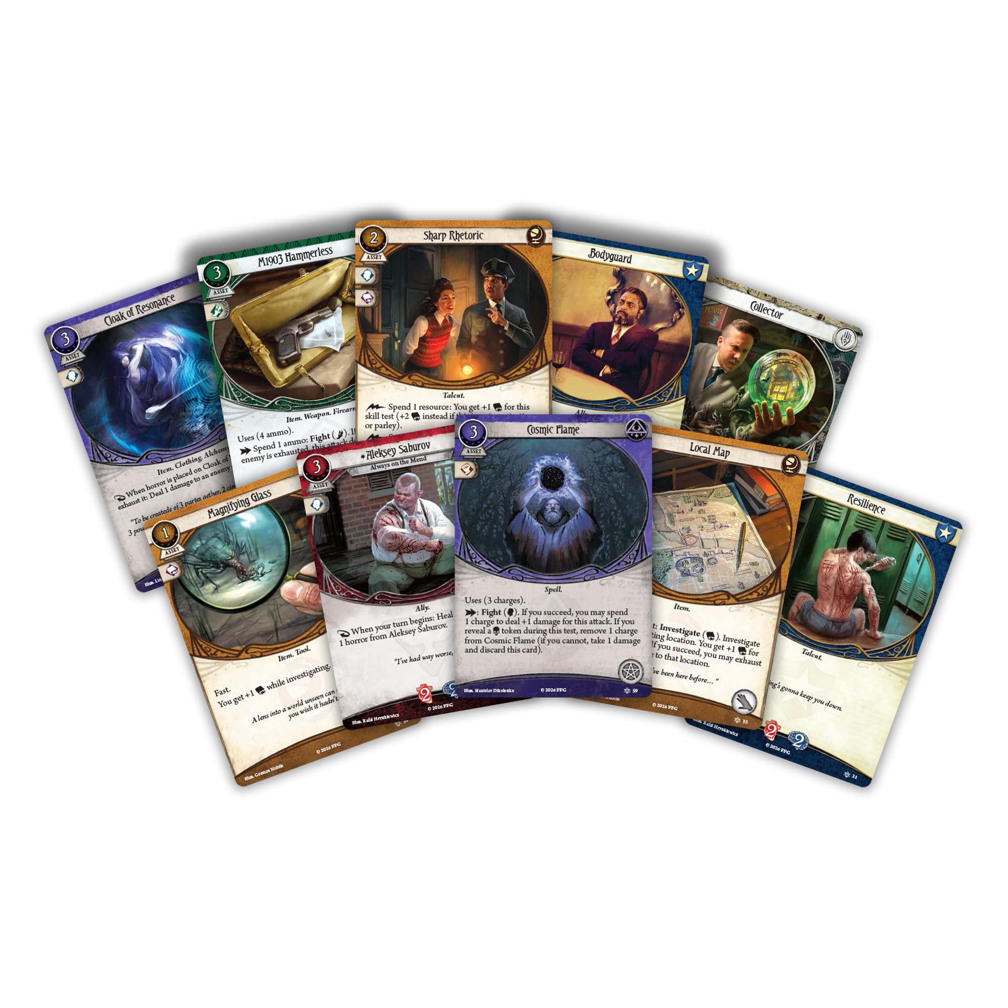 Asmodee Arkham Horror: Gra karciana - Chapter Two Core Set - Kooperacyjna gra karciana od 14 lat - 1 do 4 graczy - 45-180 minut czasu gry