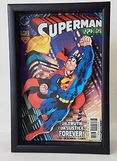 Superman Picture Framed 3D Art Clark Kent DC Comic Super Hero