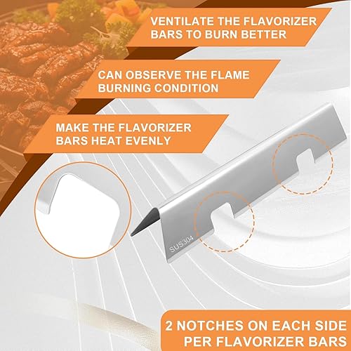 Miniatura 22 de Piezas de parrilla para Weber Spirit 2 Piezas de parrilla GS4 Spirit II E210 S210 E220 S220, repuesto para barras aromatizantes Weber GS4 Spirit 2