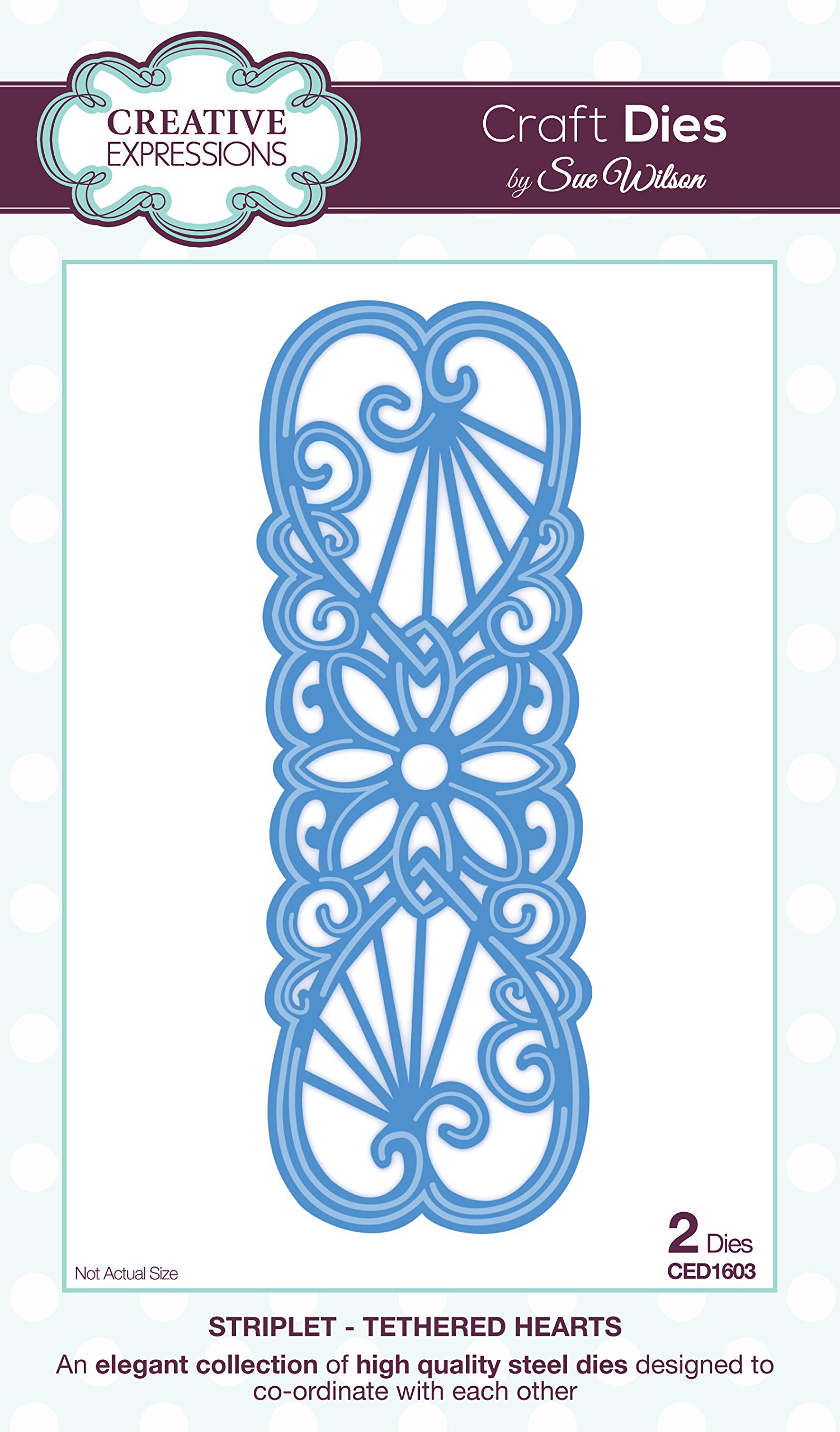 Creative Expressions Striplet-Tethered Hearts