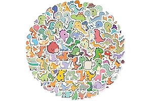 100Pcs Cartoon Dinosaur Stickers: A Jurassic Adventure for Under $1!