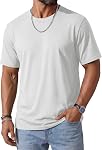 TACVASEN T-Shirts Manche courte UPF50+ Tee de coq d'humidité Léger Col rond Cooling Tshirt Summer Basic Casual Top pour homme