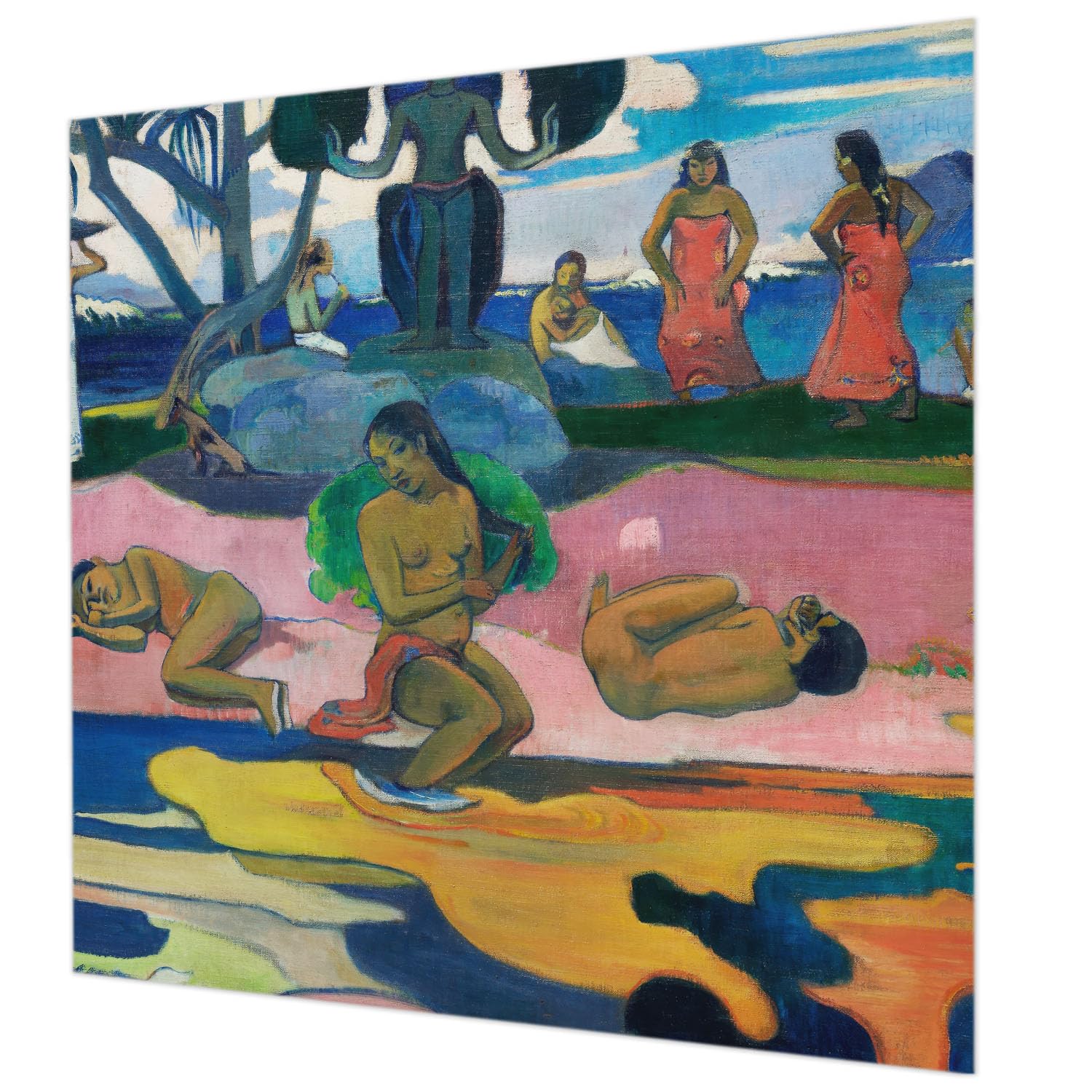 Papier peint intissé tropical 250x250 avec colle incluse pour mur
