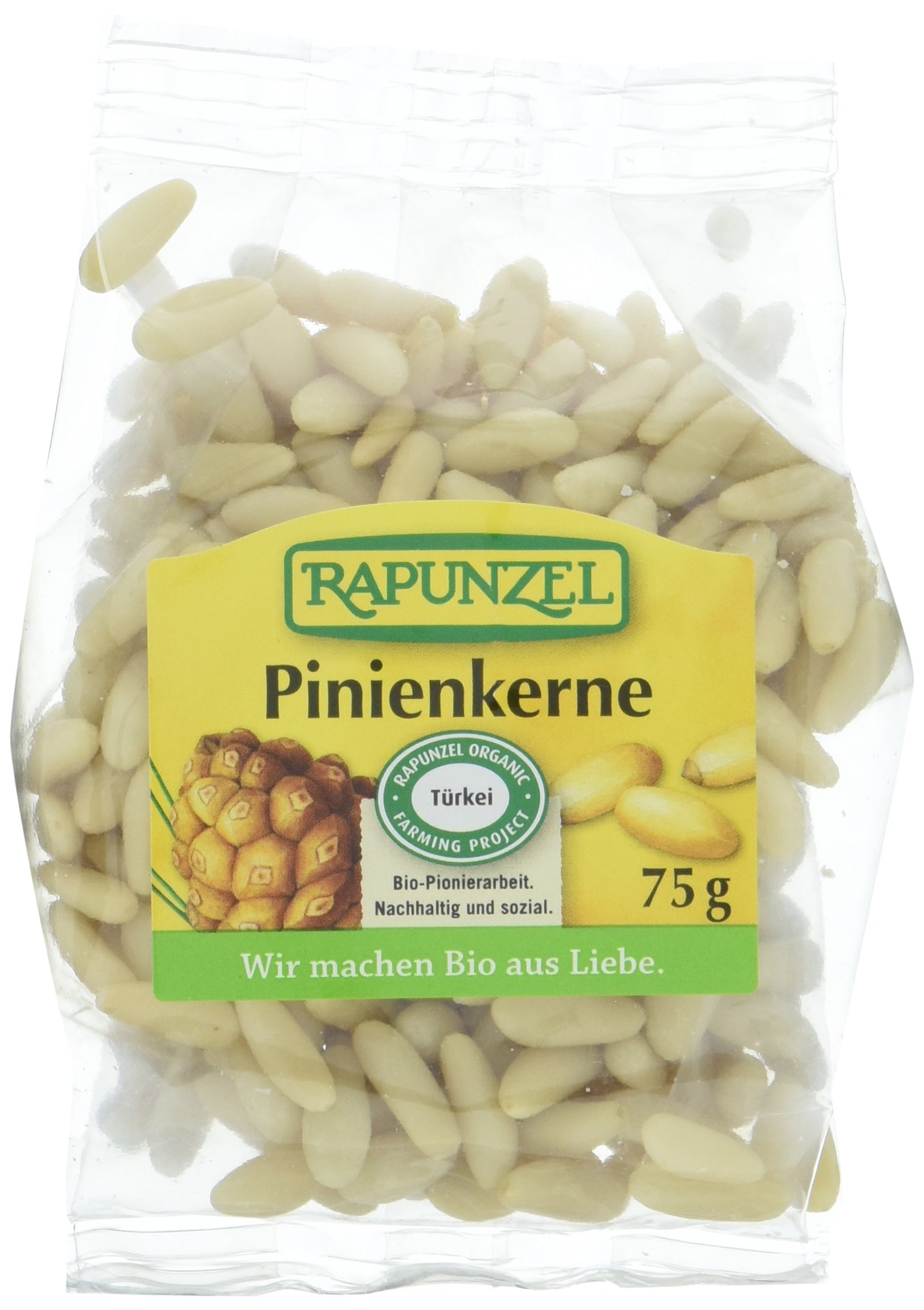 Rapunzel Pinienkerne, Projekt, 2er Pack (2 x 75 g) - Bio