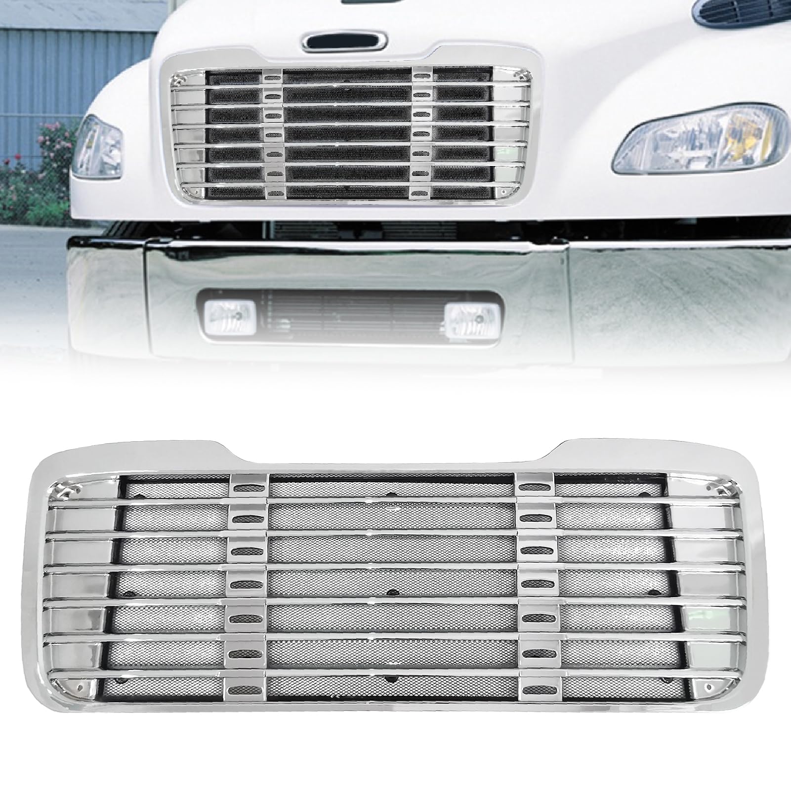 mページ Amazon.com: ZUVELLO A1714787001 Chrome Front Bumper Radiator