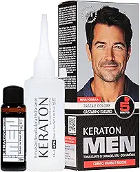 Keraton Tonalizante Men 30Ml Castanho Escuro