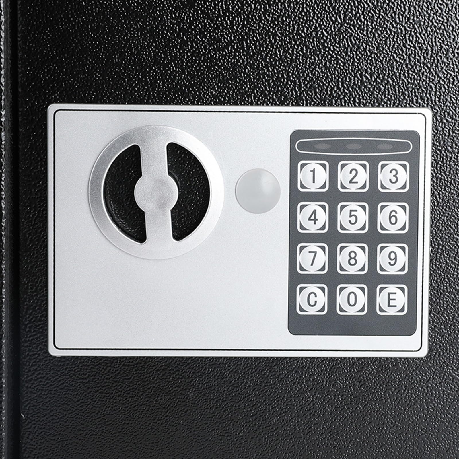 Sejf Mały Biurowy Elektroniczny Sejf Szyfrowy w Całości Wykonany ze Stali z Kluczem Awaryjnym Solidny Rygiel Duża Pojemność Strongbox do Domu, Biura
