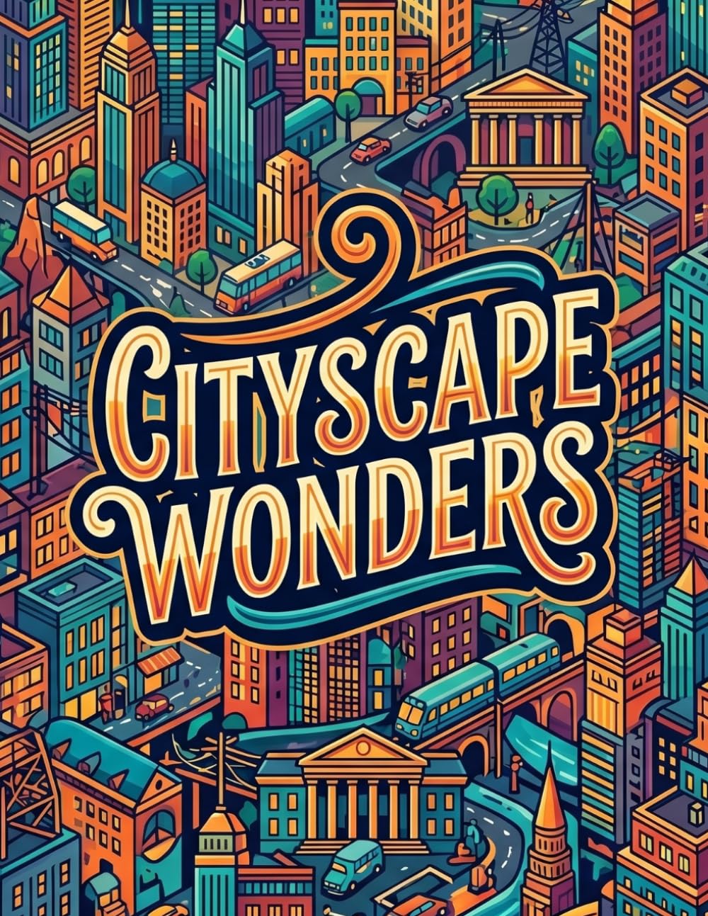Cityscape Wonders: A Coloring Journey Through Urban Landscapes
