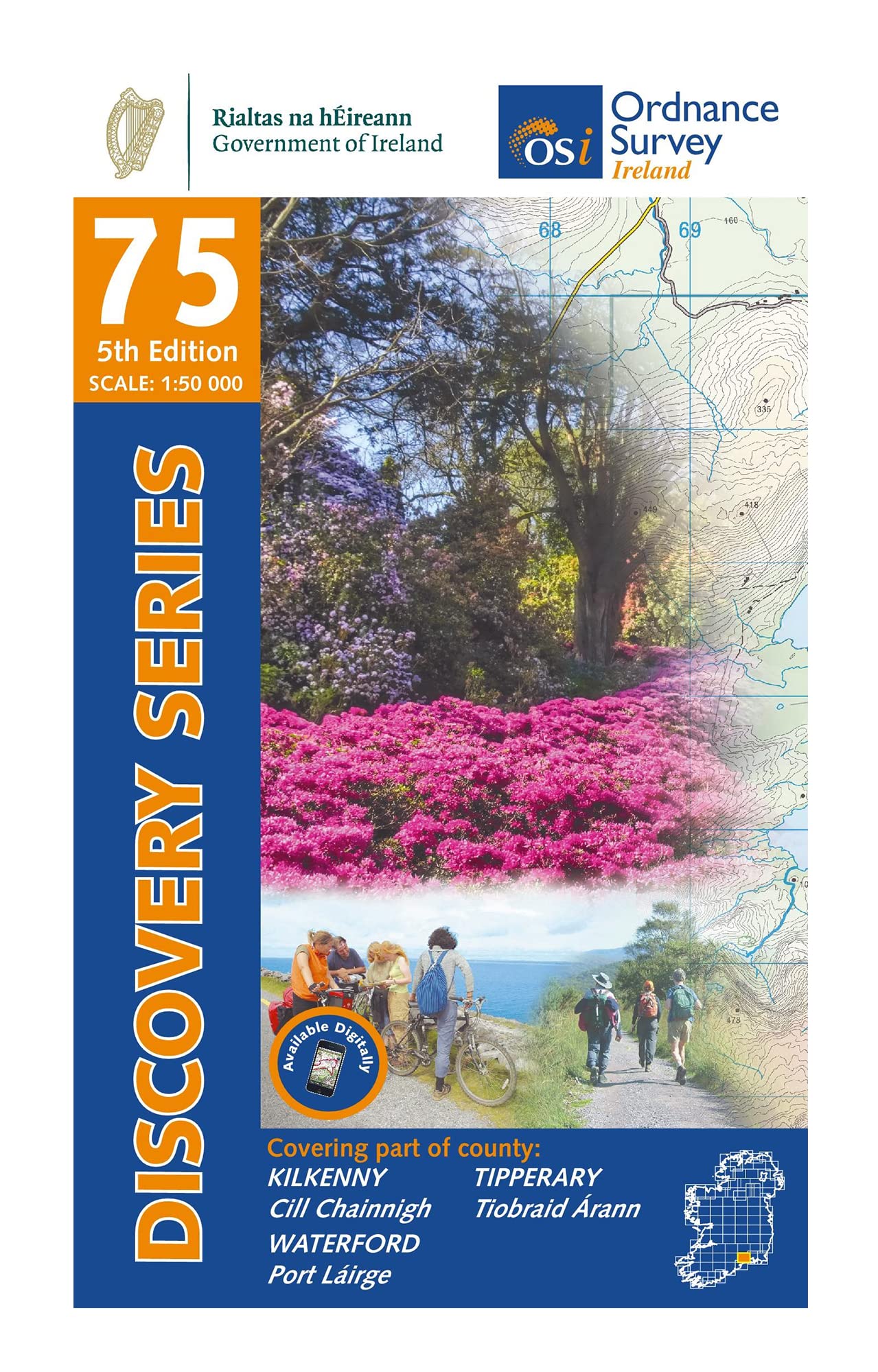 Discovery Series 75 – County Kilkenny, Tipperary and Waterford (Irish Discovery Series)