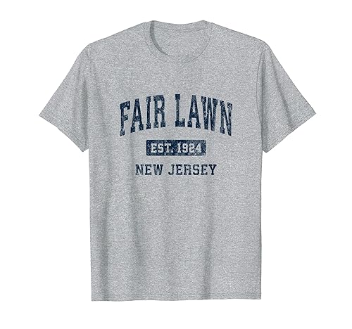 Fair Lawn New Jersey NJ Vintage Athletic Sports Design T-Shirt